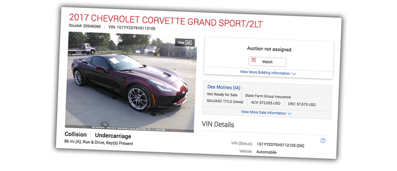 Illustration for article titled Here's How A Corvette Was Totaled Because Of One Inch Of Damage